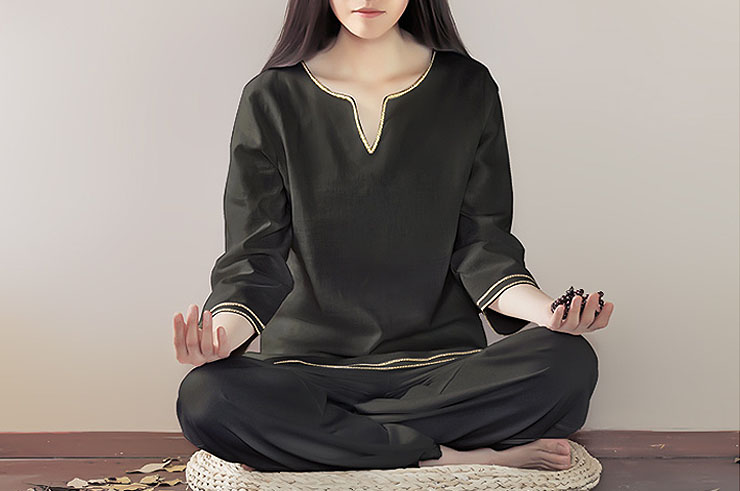 Yoga outfit, cotton and linen, KSY