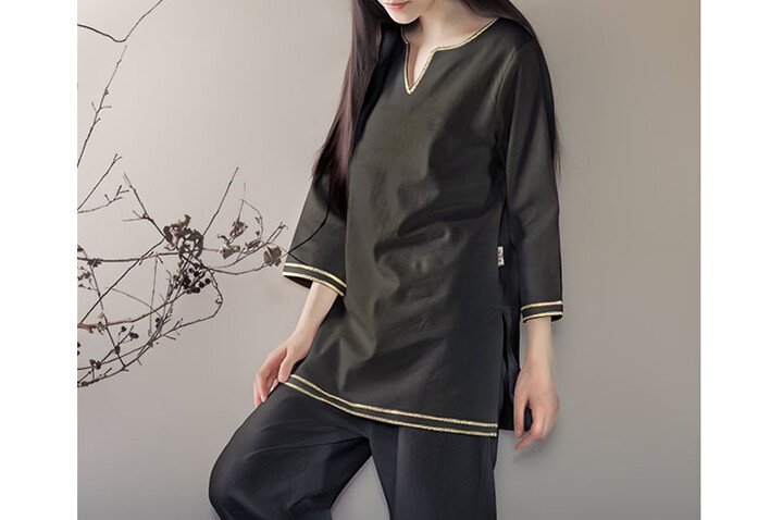 Yoga outfit, cotton and linen, KSY