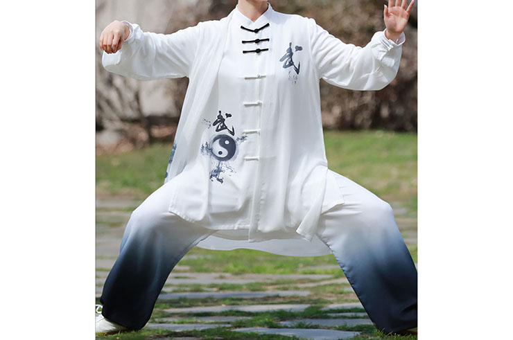 Vestido Taiji ZhengFengHua, YinYang Com Vela