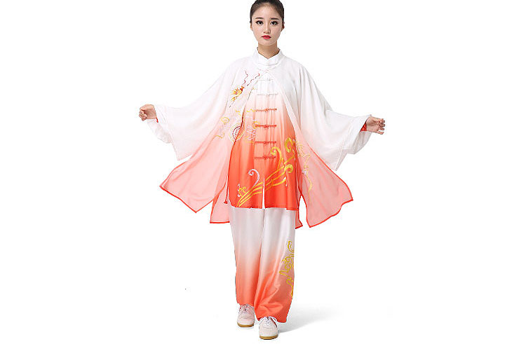 Traje de Taiji ZhengFengHua, SeCaiTiDu con velo