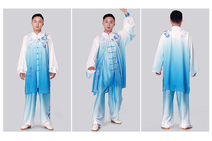 Tenue Taiji ZhengFengHua, SeCaiTiDu avec voile