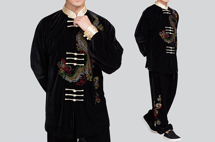 Tenue Taiji Guyun, Dragon avec Velours