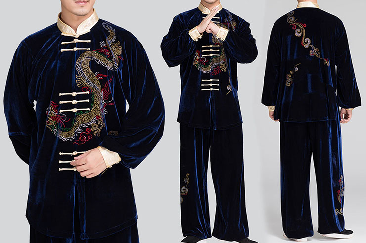 Tenue Taiji Guyun, Dragon avec Velours