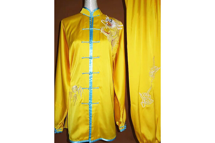 Vestido Tai Chi Bordado, Dragão 3