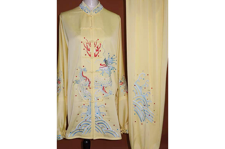 Tai Chi Uniform Embroidered Dragon 6