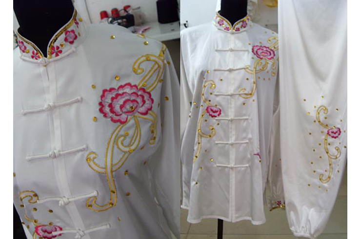 Tai Chi Uniform Embroidered Flower 1