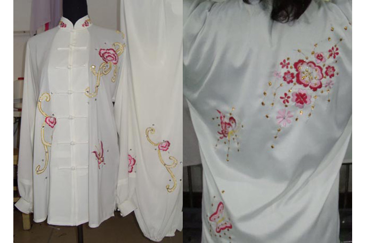 Tai Chi Uniform Embroidered Flower 1