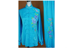 Tai Chi Uniform Embroidered Flower 11