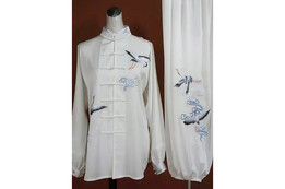 Vestido Tai Chi Bordado, Grua Sauvage