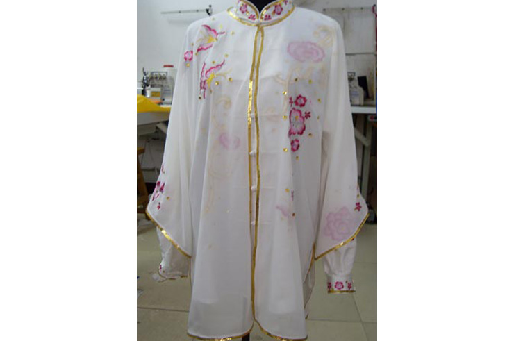 Tai Chi Cloak Embroidered Flower 1