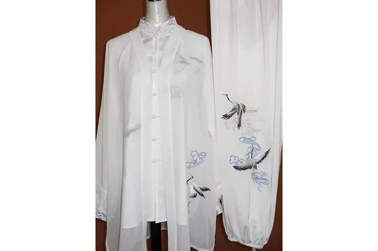 Tai Chi Cloak Embroidered Crane 2