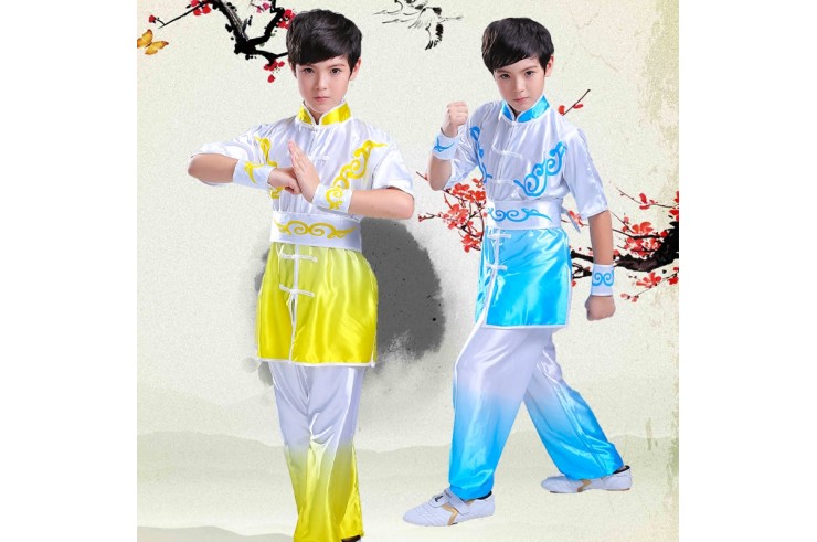 Tenue Chang Quan Dégradé Bicolore, imitation soie