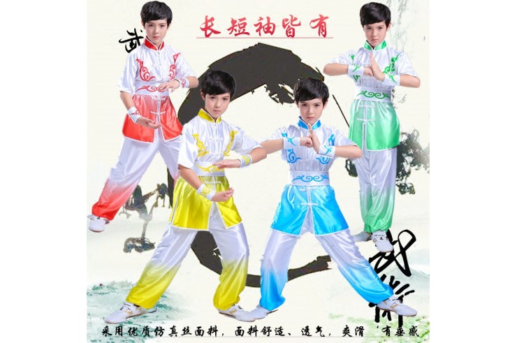 Tenue Chang Quan Dégradé Bicolore, imitation soie