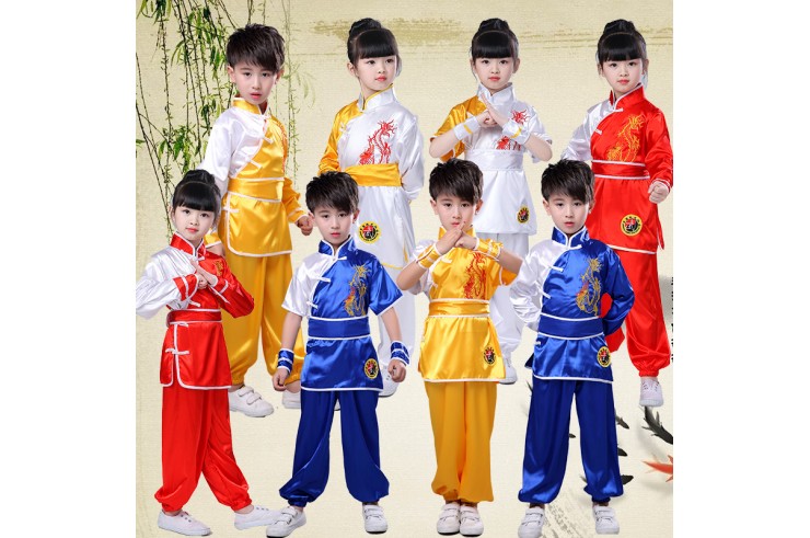 Traje Chang Quan «Golden Dragon» Azul