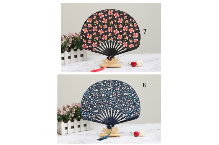 Bamboo and Damask Fan 6