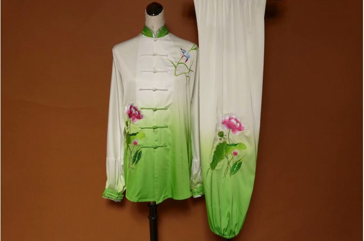Tai Chi Uniform Embroidered Flower 3