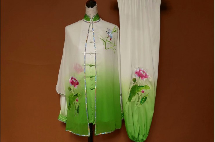 Traje Tai Chi Bordado, Flor 3