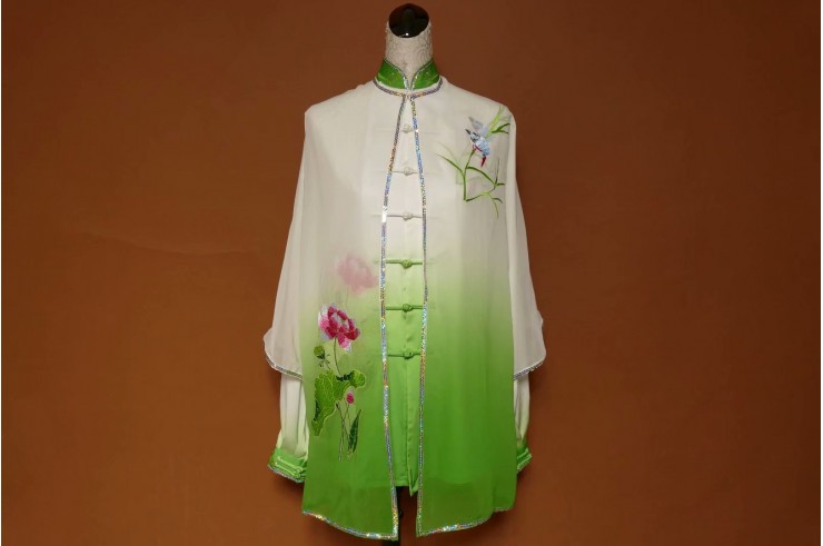 Tai Chi Uniform Embroidered Flower 3