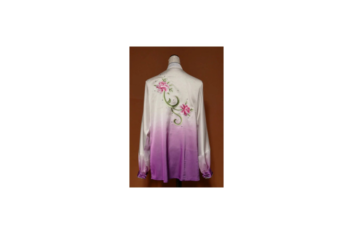 Tenue Tai Chi Brodée, Fleur 2
